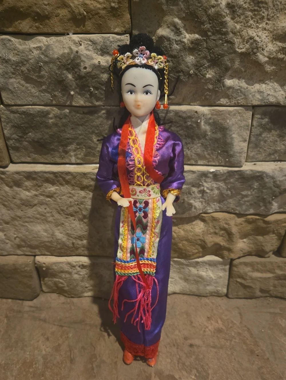 Vintage Japanese Geisha Doll 11-12
